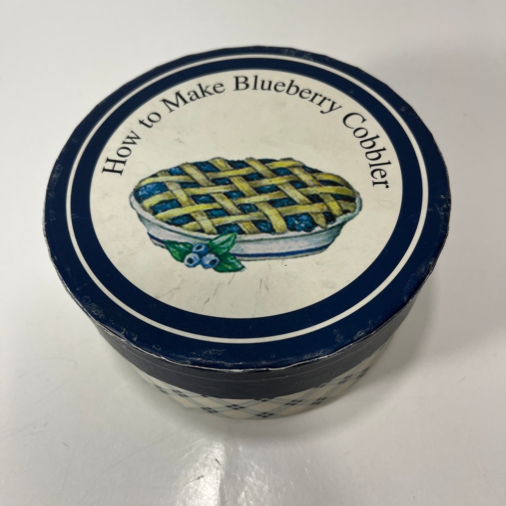 MWW Market How to Make Blueberry Cobbler Mini Plate‎ 4.5" Replacement BOX ONLY